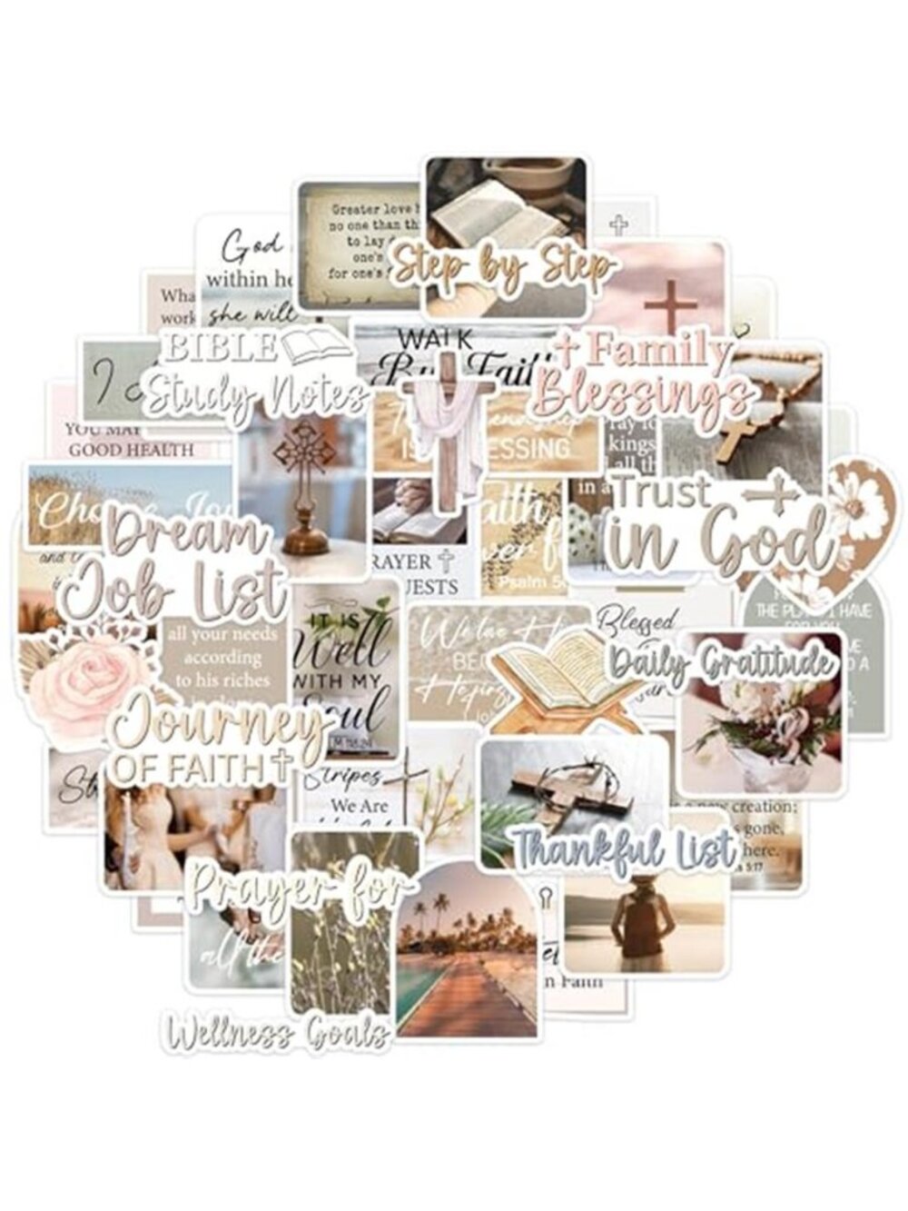 Prayer Board Stickers for Women, Bible Verse Christian Decals for Journals